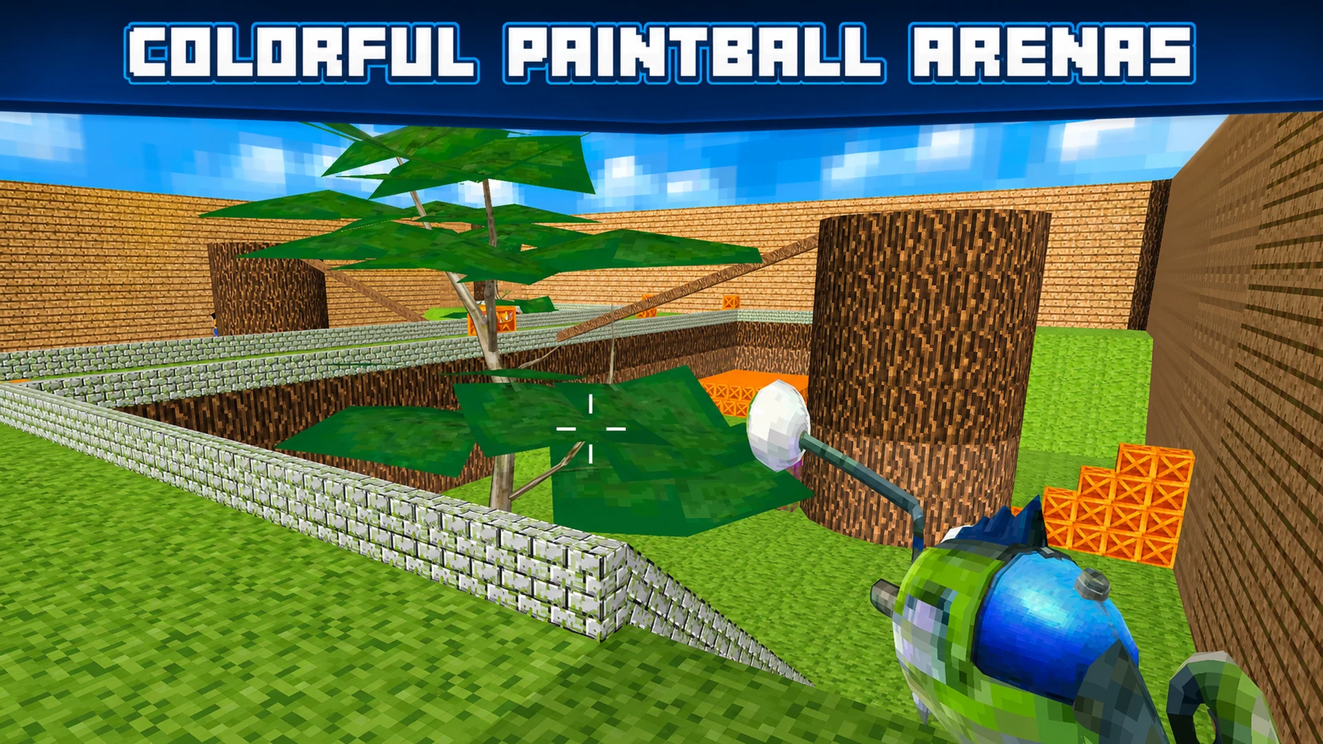 Blocky Gun Paintball screenshot