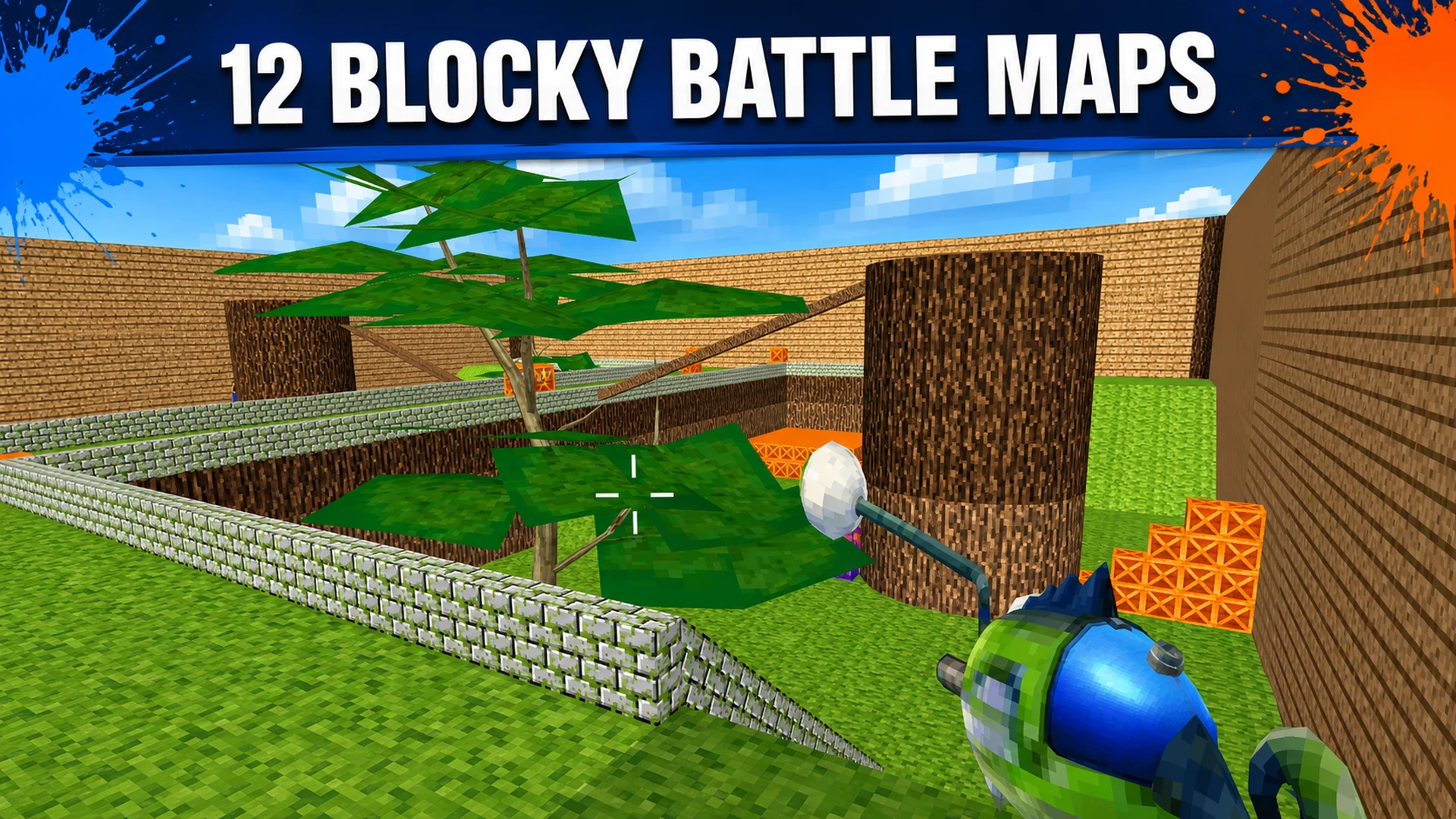 Blocky Gun Paintball screenshot