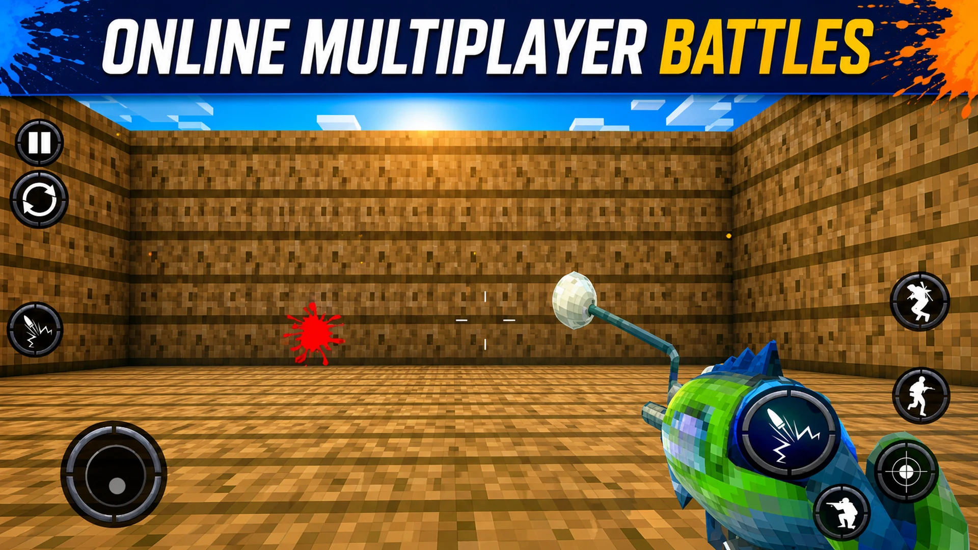 Blocky Gun Paintball screenshot