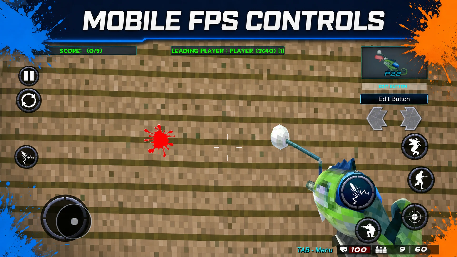 Blocky Gun Paintball screenshot